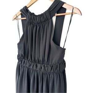 Zara  party dress, midi length, sleeveless, halter top with open back